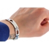 Solid Stainless Steel Section Link Mens Wrist Bracelet 10mm 8"