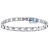 Polished Stainless Steel Link Mens Wrist Bracelet 6mm 8.25"