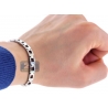 Polished Stainless Steel Link Mens Wrist Bracelet 6mm 8.25"