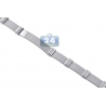 Solid Stainless Steel Bar Link Mens Wrist Bracelet 9mm 8.25"