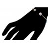Womens Pyramid Diamond Cuff Bracelet 14K Yellow Gold 0.42 ct 6"