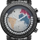 Mens Diamond Black Watch Joe Rodeo Classic JCL29(W) 1.75 ct Map