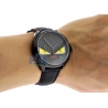 F214611611D1 Fendi Momento Bugs Diamond Eye Mens Black Watch