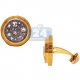 14K Yellow Gold 2.01 ct Rose Cut Diamond Mens Vintage Cuff Links