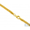 Yellow Sterling Silver Solid Franco Mens Chain 3.5 mm 24 30 36 inch