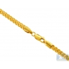 Yellow Sterling Silver Solid Franco Mens Chain 4 mm 26 30 36 inch
