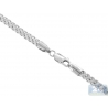Sterling Silver Solid Franco Mens Chain 4.5 mm 30 36 40 inches