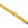 Yellow Sterling Silver Miami Cuban Mens Chain 7.2 mm 26 30 inch