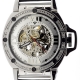 Aqua Master Automatic Skeleton 0.24 ct Diamond Mens Silver Watch