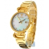 Womens Diamond Watch Aqua Master 0.3 ct Yellow Gold Blue Dial