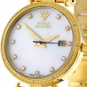 Womens Diamond Watch Aqua Master 0.3 ct Yellow Gold White Dial