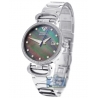 Womens Diamond Watch Aqua Master 0.3 ct Steel Black Dial
