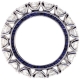 18K White Gold 6.89 ct Diamond Sapphire Womens Eternity Ring
