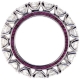 18K White Gold 6.95 ct Diamond Ruby Womens Eternity Ring