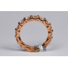Womens Diamond Wedding Eternity Ring 18K Rose Gold 4.00 ct