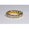 Womens Diamond Wedding Eternity Ring 18K Yellow Gold 4.00 ct