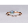 Womens Diamond Wedding Band 18K Rose Gold 0.35 ct 1.8 mm