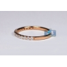 Womens Diamond Wedding Band 18K Rose Gold 0.35 ct 1.8 mm