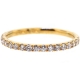 Womens Diamond Wedding Band 18K Yellow Gold 0.35 ct 1.8 mm