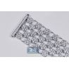 Womens Diamond Cluster Mesh Bracelet 14K White Gold 23.89 ct