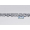 Womens Diamond Cluster Mesh Bracelet 14K White Gold 23.89 ct