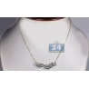 Womens Diamond Cluster Flower Necklace 14K Yellow Gold 4.08 ct