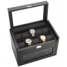 Double Watch Winder Storage 34-702 Diplomat Modena Carbon Fiber