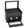 Double Watch Winder Storage 34-702 Diplomat Modena Carbon Fiber