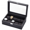 Ten Watch Display Case Box 34-705 Diplomat Modena Carbon Fiber