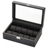 Ten Watch Display Case Box 34-705 Diplomat Modena Carbon Fiber