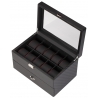 Twenty Watch Display Box 34-710 Diplomat Modena Carbon Fiber