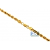 10K Yellow Gold Diamond Cut Hollow Rope Chain 2.5 mm 20 22 24 26"
