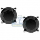 14K White Gold 5.39 ct Black Diamond Mens Stud Earrings