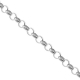 Solid Sterling Silver Open Rolo Cable Mens Chain 3 mm