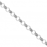 Solid 925 Silver Rolo Cable Mens Chain 3 mm 18 20 22 24 30 inch