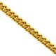 Solid Yellow Sterling Silver Miami Cuban Link Mens Chain 3.2 mm