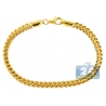 Real 10K Yellow Gold Franco Cuban Link Mens Bracelet 4.5mm 8.5"