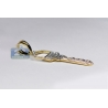 Mens Diamond Squarish Key Charm Pendant 10K Yellow Gold 0.48ct