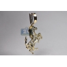 Mens Diamond Full Horse Body Pendant 10K Yellow Gold 1.16ct