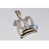 Mens Diamond 100 Points Emoji Pendant 10K Yellow Gold 1.14ct