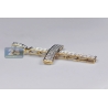 Mens Diamond Latin Cross Pendant 10K Yellow Gold 0.83ct 2.75"