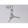 Mens Diamond Basketball Jumpman Pendant 10K Yellow Gold 0.72 ct