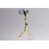Mens Diamond Basketball Jumpman Pendant 10K Yellow Gold 0.72 ct