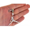 Mens Diamond Basketball Jumpman Pendant 10K Yellow Gold 0.72 ct