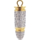 10K Yellow Gold 1.03 ct Diamond Mens Bullet Pendant