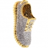 Mens Diamond Yeezy Sneaker Shoe Pendant 10K Yellow Gold 1.13ct