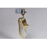 Mens Diamond Yeezy Sneaker Shoe Pendant 10K Yellow Gold 1.13ct