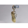 Mens Diamond Yeezy Sneaker Shoe Pendant 10K Yellow Gold 1.13ct