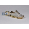 Mens Diamond Yeezy Sneaker Shoe Pendant 10K Yellow Gold 1.13ct