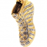 Mens Diamond Sneaker Shoe 3D Pendant 10K Yellow Gold 0.68ct